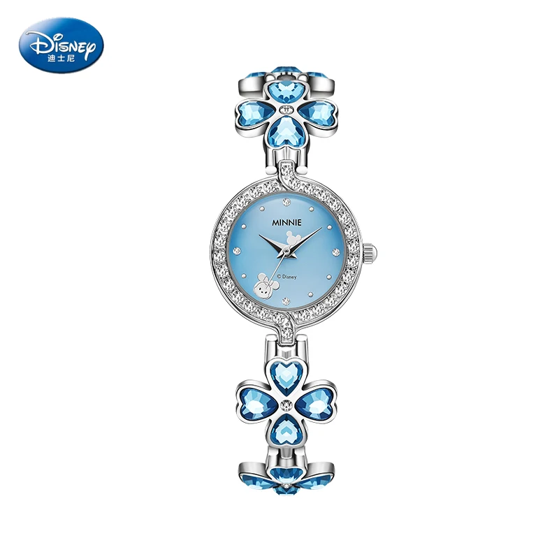 Дисней Микки Маус наручные часы женские ленты маленькая милая указка четыре