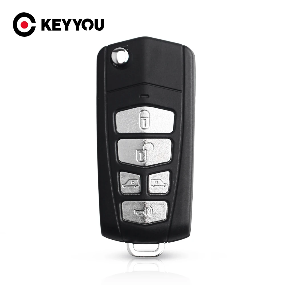 KEYYOU 10 шт./лот 5 кнопок модифицированный флип-чехол с дистанционным управлением
