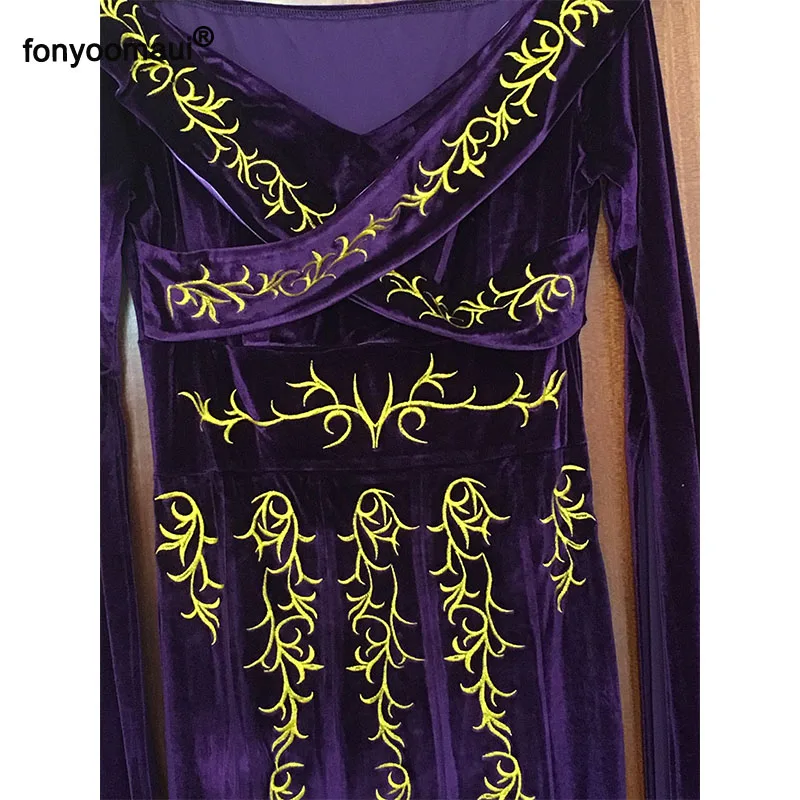 Женское платье с рукавом-фонариком длинное винтажное платье-макси в пол для