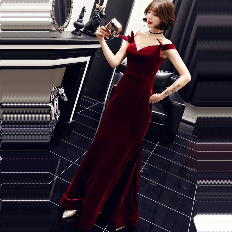 Вечернее платье без рукавов Robe De Soiree с открытой спиной Женские вечерние платья Большие размеры с открытыми плечами элегантные вечерние платья E743