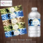 Камуфляжные этикетки Rikivity для бутылок с водой, вина, пива, армейские водонепроницаемые этикетки для конфет и бара, рождественские украшения на день рождения, Baby Shower