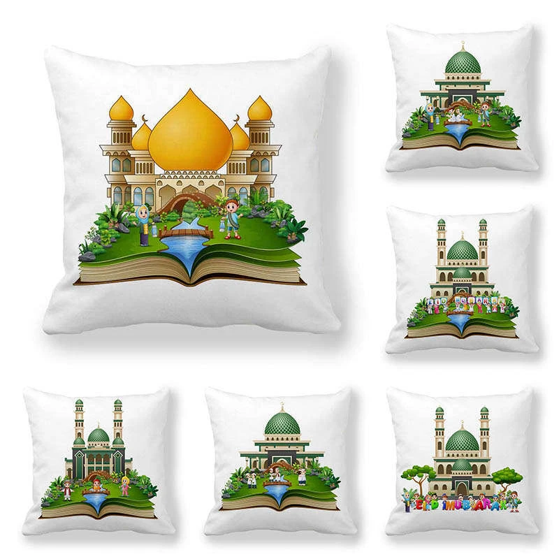 Liviorap EID Mubarak Cushion Cover Ramadan Kareem Decor Decoration for Home Eid Muslim | Дом и сад