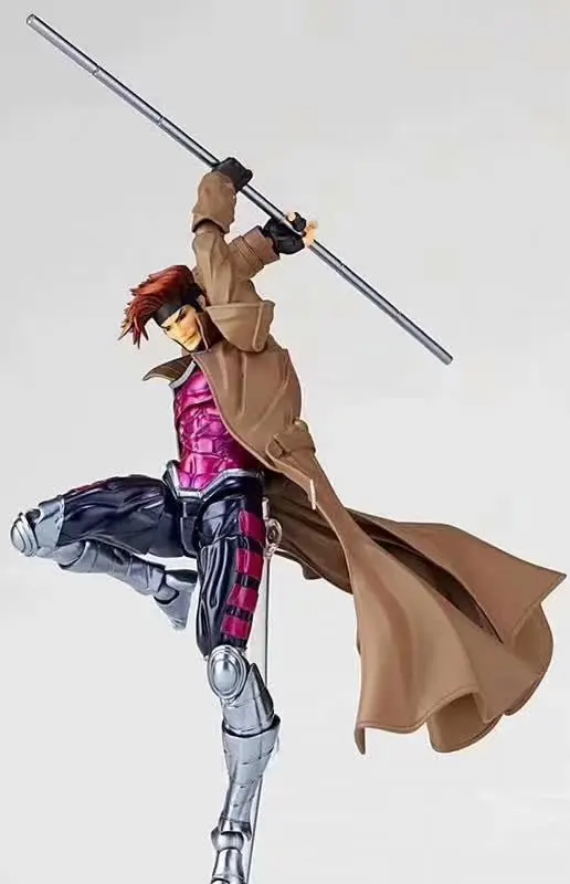 7 дюймов Marvel X-MAN удивительный Ямагути Revoltech серии № 012 GAMBIT фигурка ПВХ коллекция игрушка; подарок