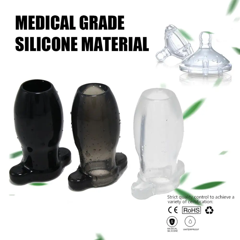 Мягкая анальная пробка Анальная унисекс секс полые взрослые игрушки для