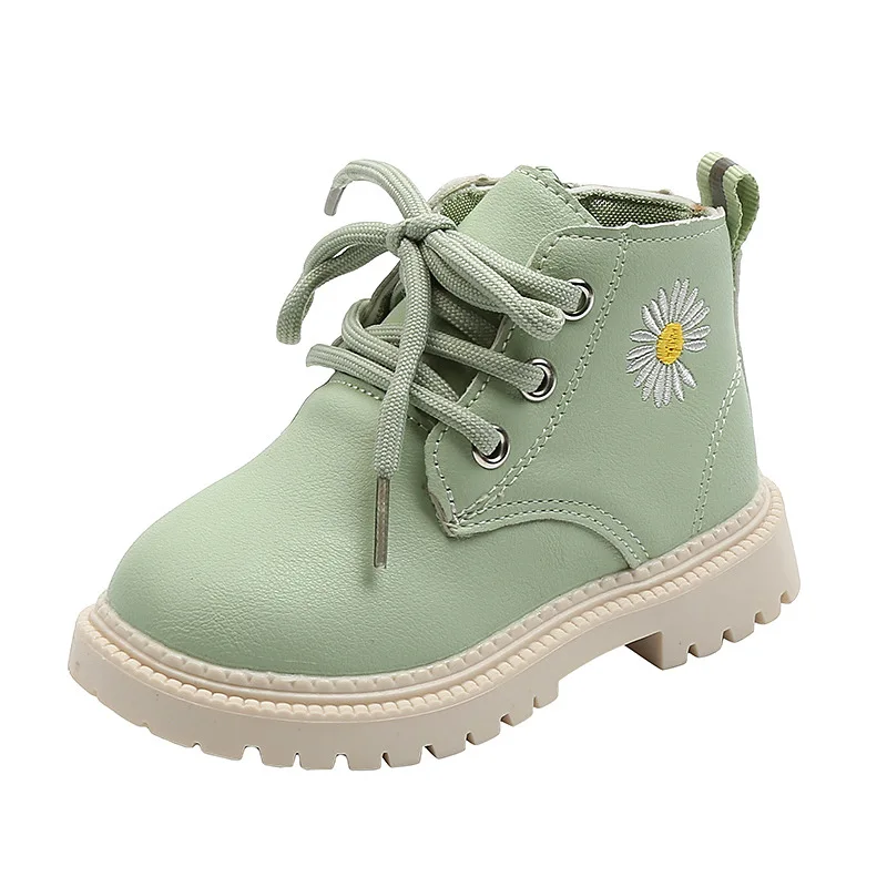 

Spring Autumn Children Boots Boys Girls Leather Martin Boots Fashion Waterproof Non-slip Warm Kids Boots Baby Shoes