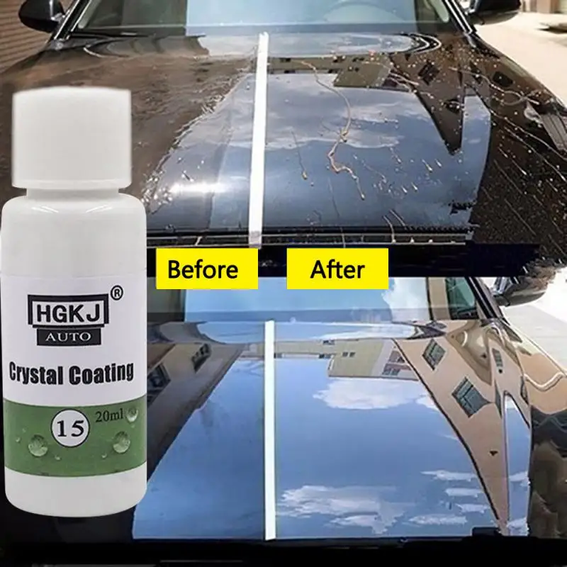 

HGKJ-15 20ml Car Plating Crystal Surface Nano Crystal Coating 9H Hydrophobic Glass Coating High Gloss Shine Liquid
