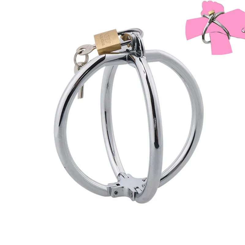 Наручники из нержавеющей стали с замком Фетиш раб БДСМ бондаж наручники для рук
