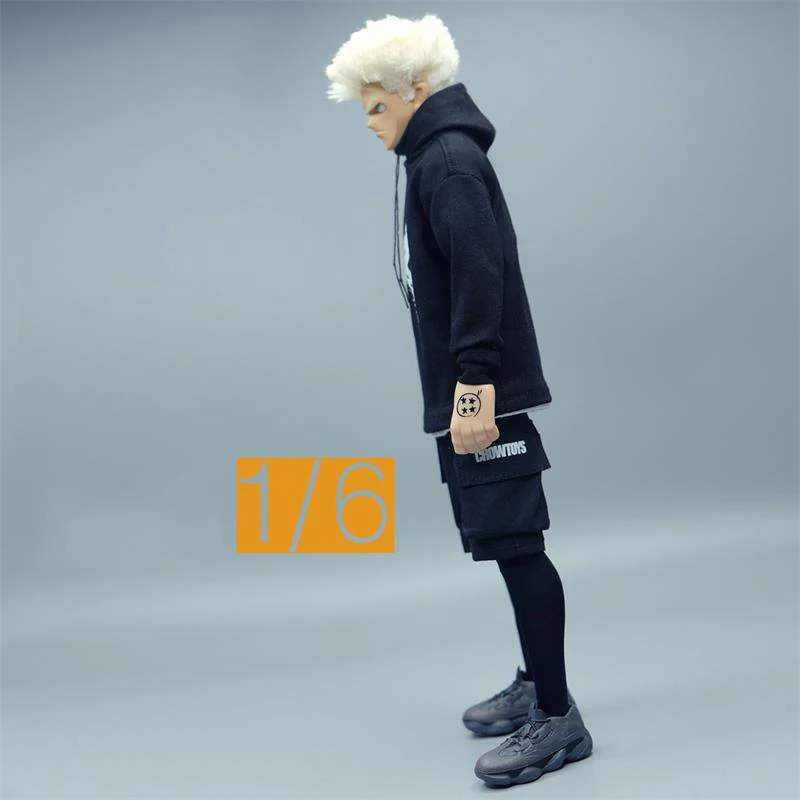 

Best Sell 1/6 Scale Hoodie Shorts Socks For Trendy 12 Inch Handsome Boys For Collection In Stock