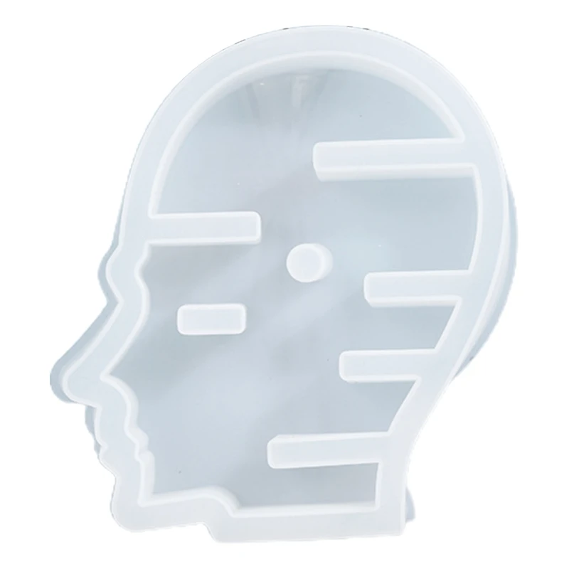 

Crystal Epoxy Resin Mold Men Head Shaped Ornaments Silicone Mould DIY Crafts Jewelry Decorations Casting Tools