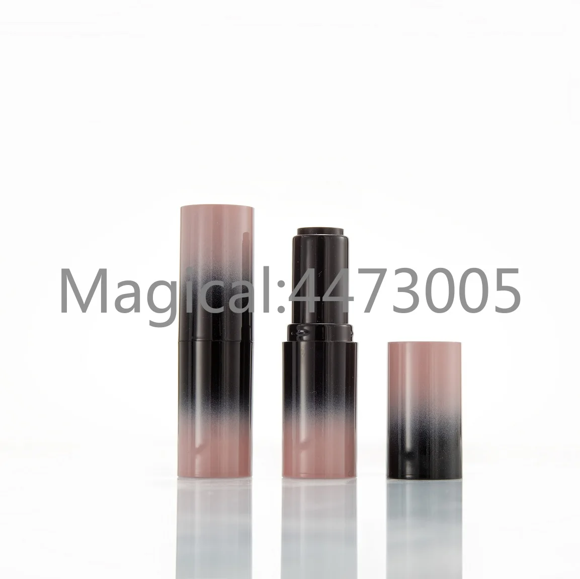 

5/10/30/50/80pcs Empty High Quality DIY 12.1mm Round Lipstick Tube Black Pink Gradient Lip Balm Container Bottle Packaging