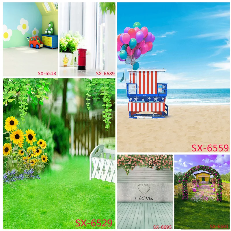 

Children Birthday Photography Backdrops Scenery Flowers Lawn Baby Newborn Portrait Photo Background Studio Props 2157 YXFL-32