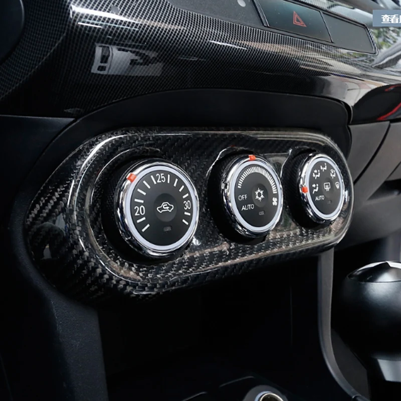Car LHD RHD Carbon Fiber Console Dashboard Triple Gauge Pod Trim Cover for Mitsubishi Lancer M7 EVO 10 X 2008-2012 | Автомобили и