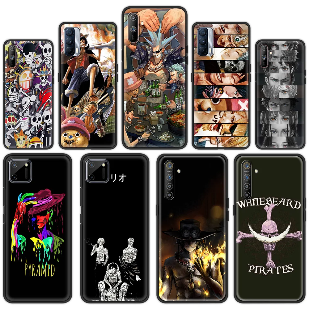 

One piece Anime Phone Case For Realme C3 C11 5 6 7 7i 8 C15 V15 V13 X50 Pro 5G XT GT Neo C20 C21 C25 Back Cover Fundas
