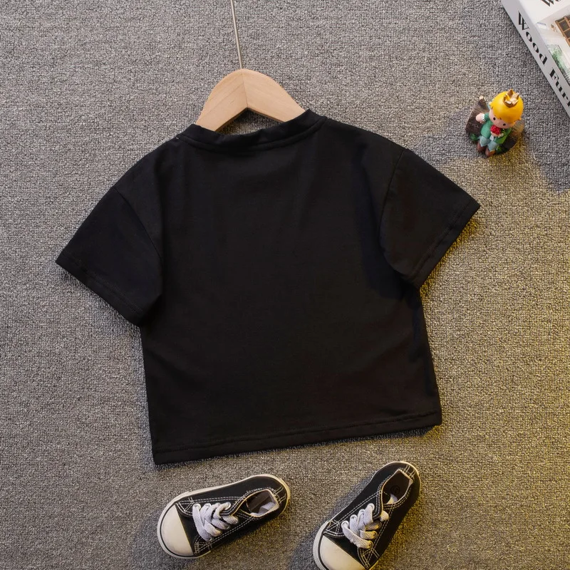 

Baby Kids Boys O-neck T-Shirt Cartoon Bear Children Cotton Short Sleeves T-Shirt Summer Toddler Girls Fashion Casual Clothing