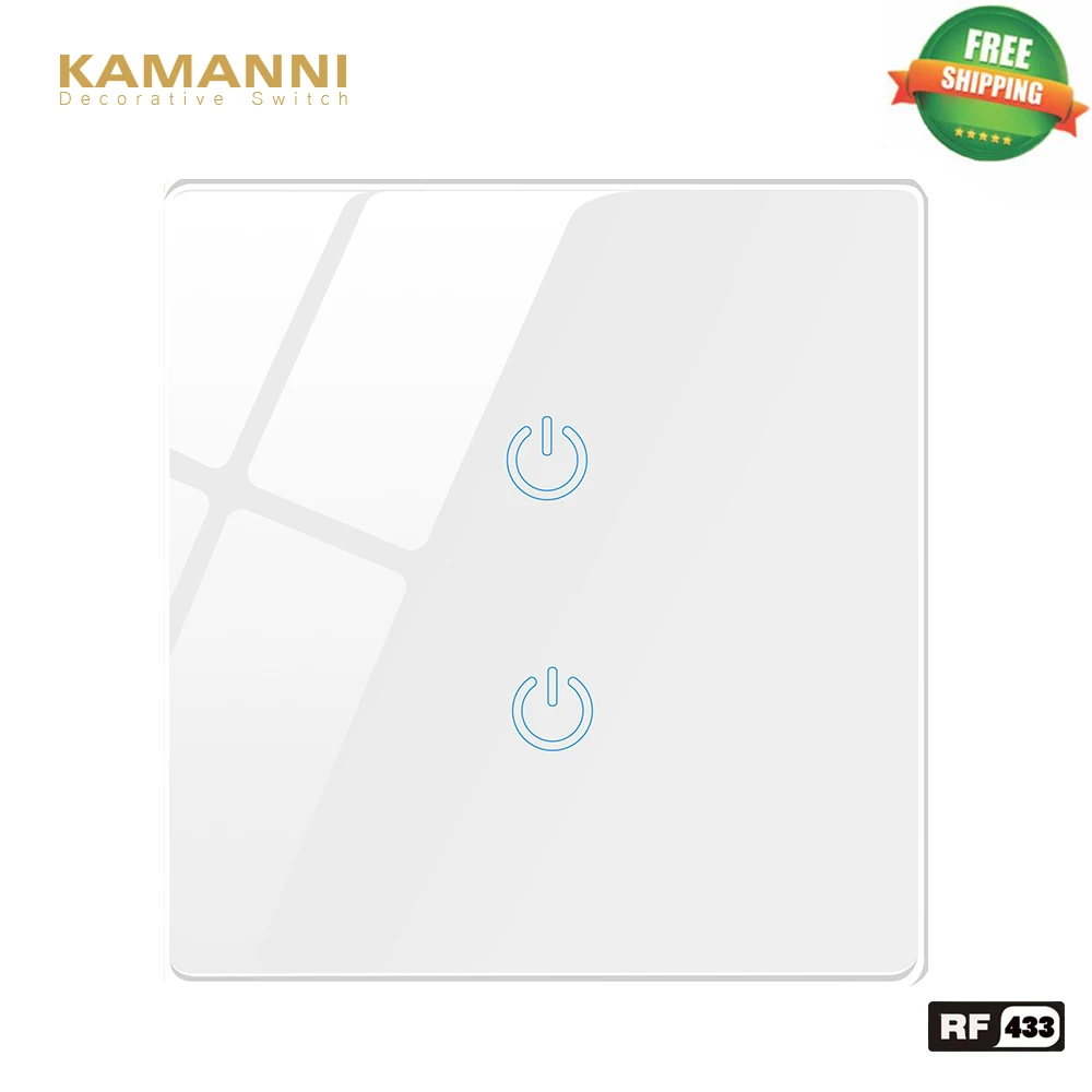Kamanni выключатель сенсорный RF 433 Переключатель 220 в золотой/белый/серый/черный 4
