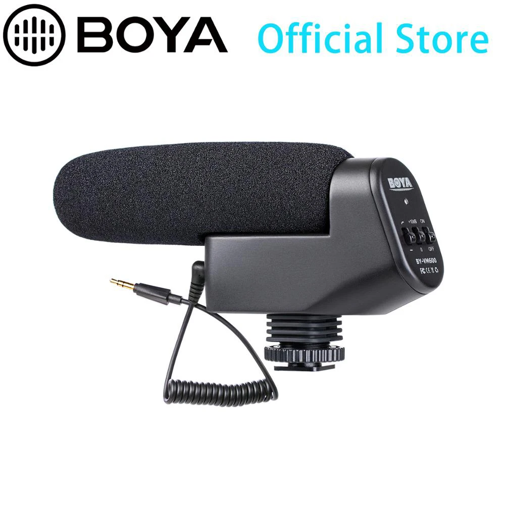 Новые BOYA BY-VM600 суперкардиоидный направленный конденсаторный на Камера Микрофон