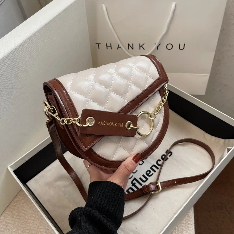 

2022 Spring Summer Luxury Brand Shoulder Bags for Women's High Quality Quilted PU Leather Designer Handbag Crossbody Bag