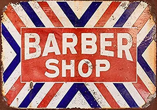 

Barber Shop Home Art Tin Metal Wall Poster Tin Sign Vintage BBQ Restaurant Dinner Room Cafe Shop Decor