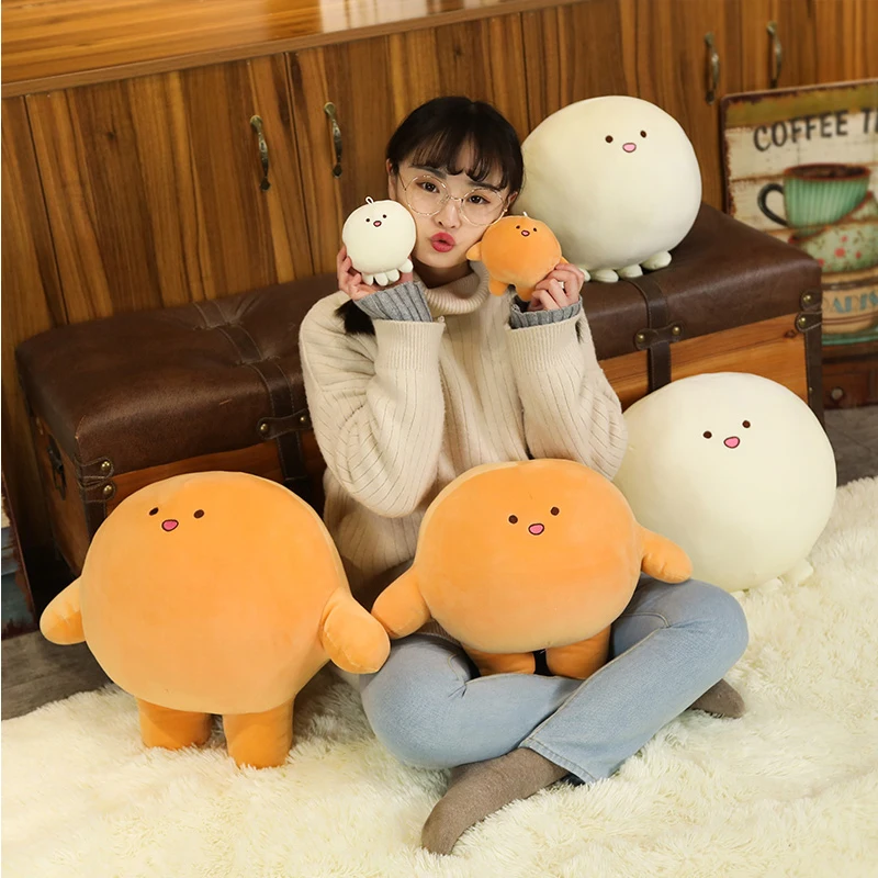 Kawaii аниме толстый осьминог плюшевые игрушки круглые мягкие животные мультфильм