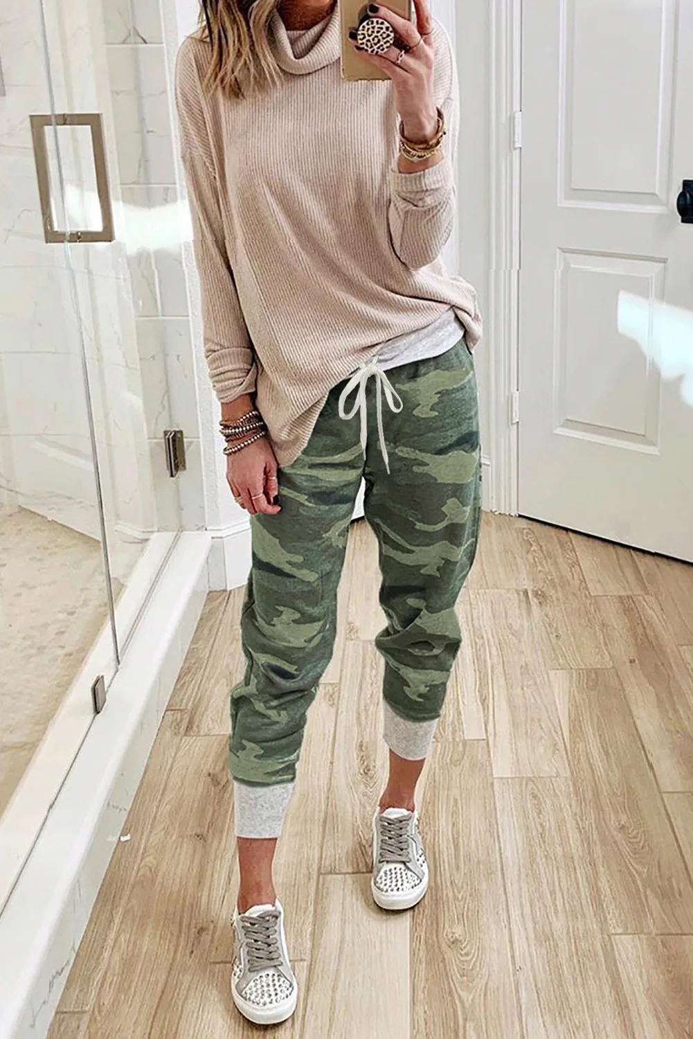 

Trousers Gothic Women Clothes 2018 Casual Drawstring Print Plus Size Pants Womens Pants Camouflage Casual Loose