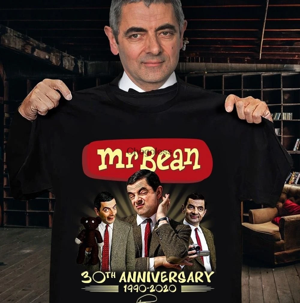 Футболка унисекс с надписью Mr Bean на 30 летие 1990 2020|Мужские футболки| |