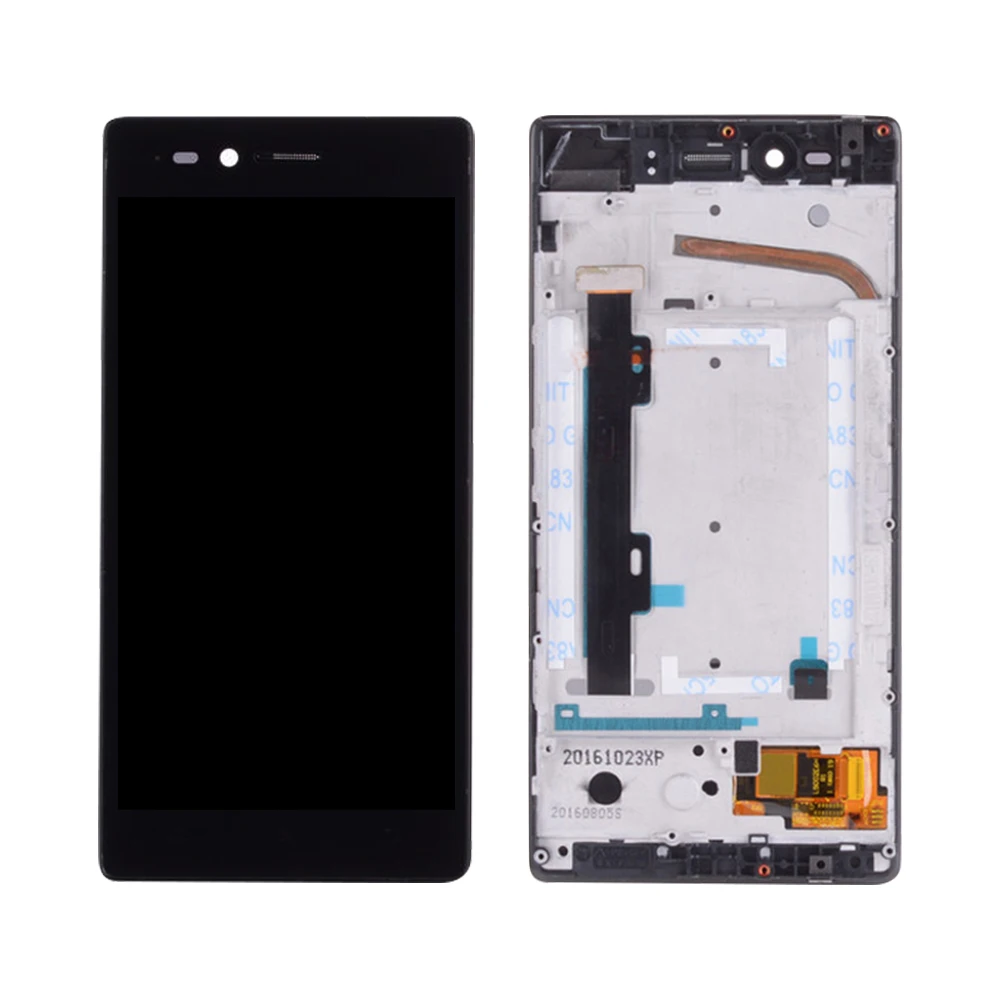 Сенсорный ЖК-экран 5 &quotдля LENOVO Vibe Shot дигитайзер в сборе для Lenovo Z90 дисплей с рамкой