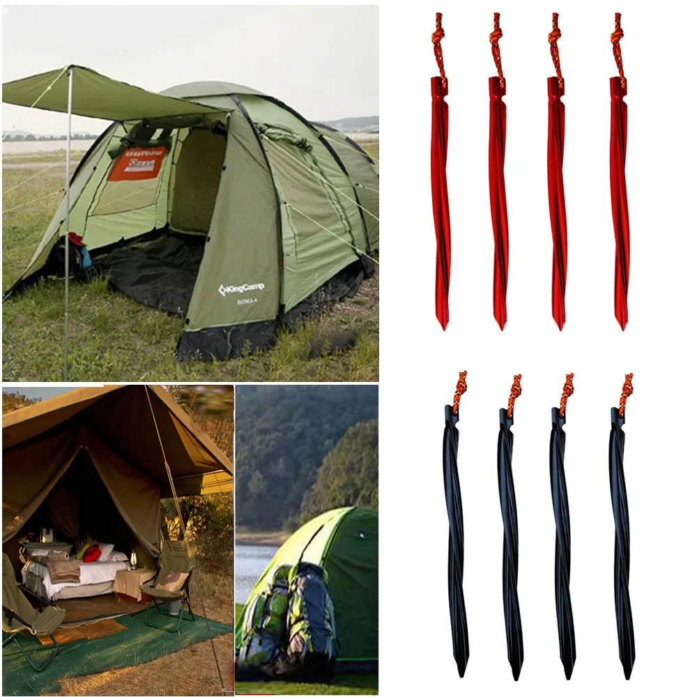 4 шт. спиральные треугольные зажимы с веревкой 25 см|Уличные инструменты| |