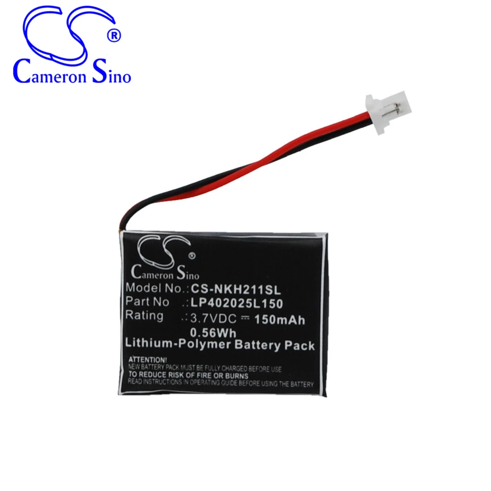 

Аккумулятор Cameron Sino 150 мАч для Nokia HS-21W,LP402025L150