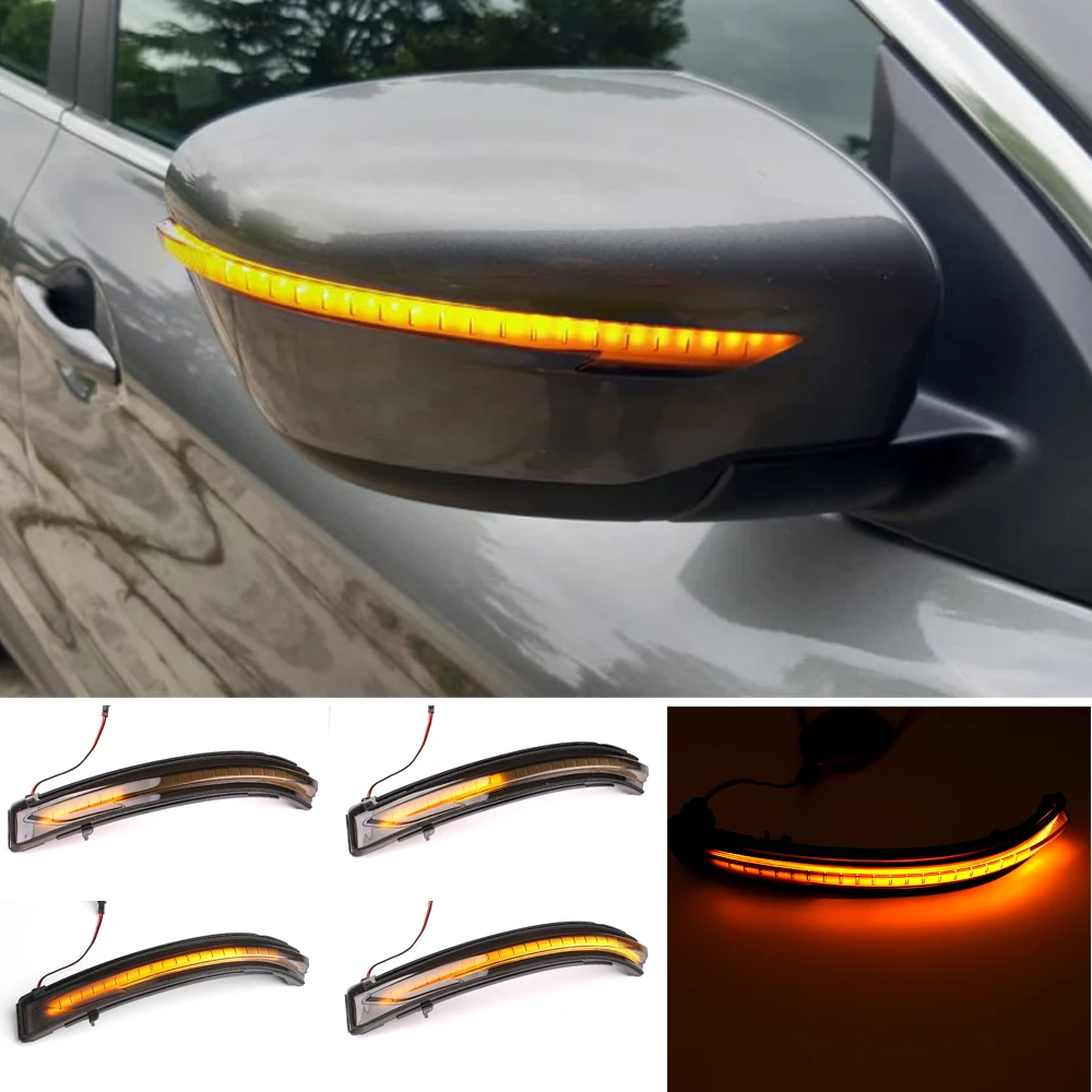 Светодиодный светильник Динамический указатель поворота для Nissan X Trail T32 Qashqai J11