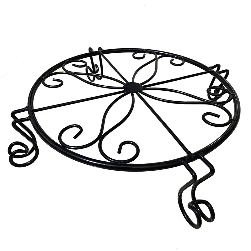 Металлическая подставка для цветочного горшка кованый железный пол в
