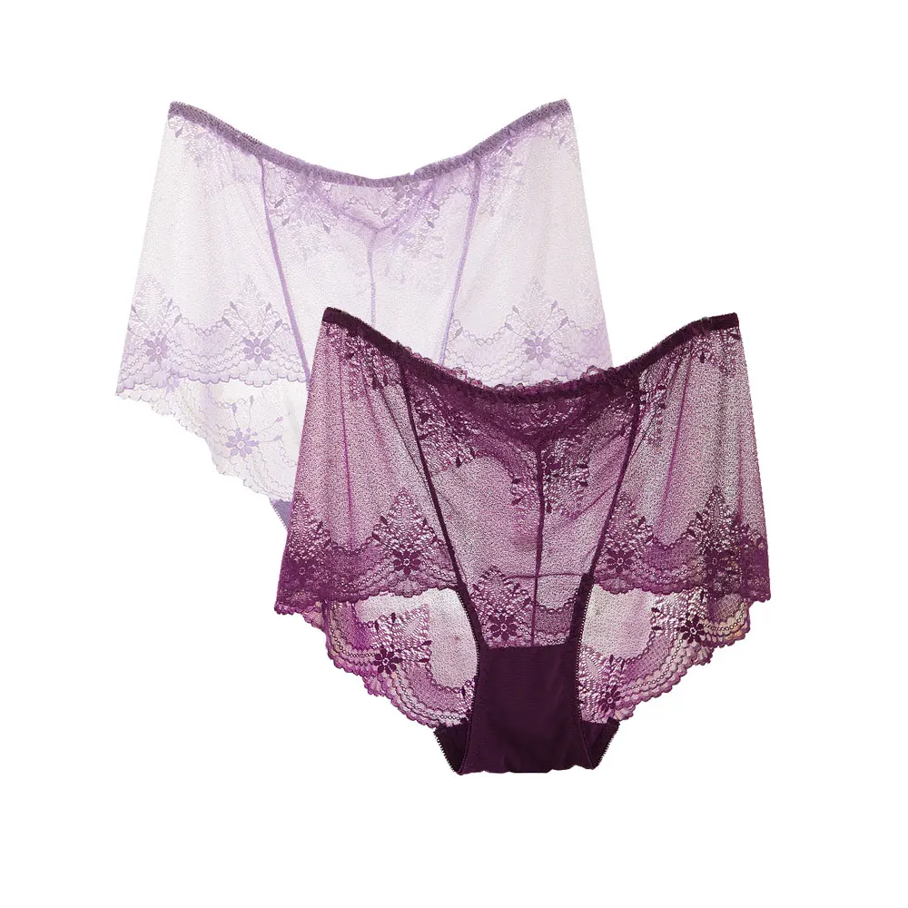 

2 шт., женские хлопковые трусы с высокой посадкой