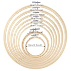 Набор колец для вышивки, бамбуковые круглые кольца для вышивки крестиком, 8 штук, от 3,9 до 14 дюймов