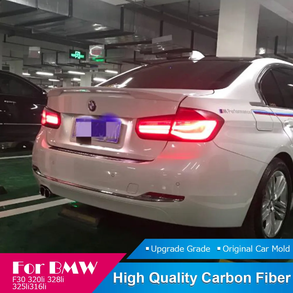 2013 до 2019 для BMW 3 серии F30 320li 328li 325li 316li спойлер из углеродного волокна в стиле K
