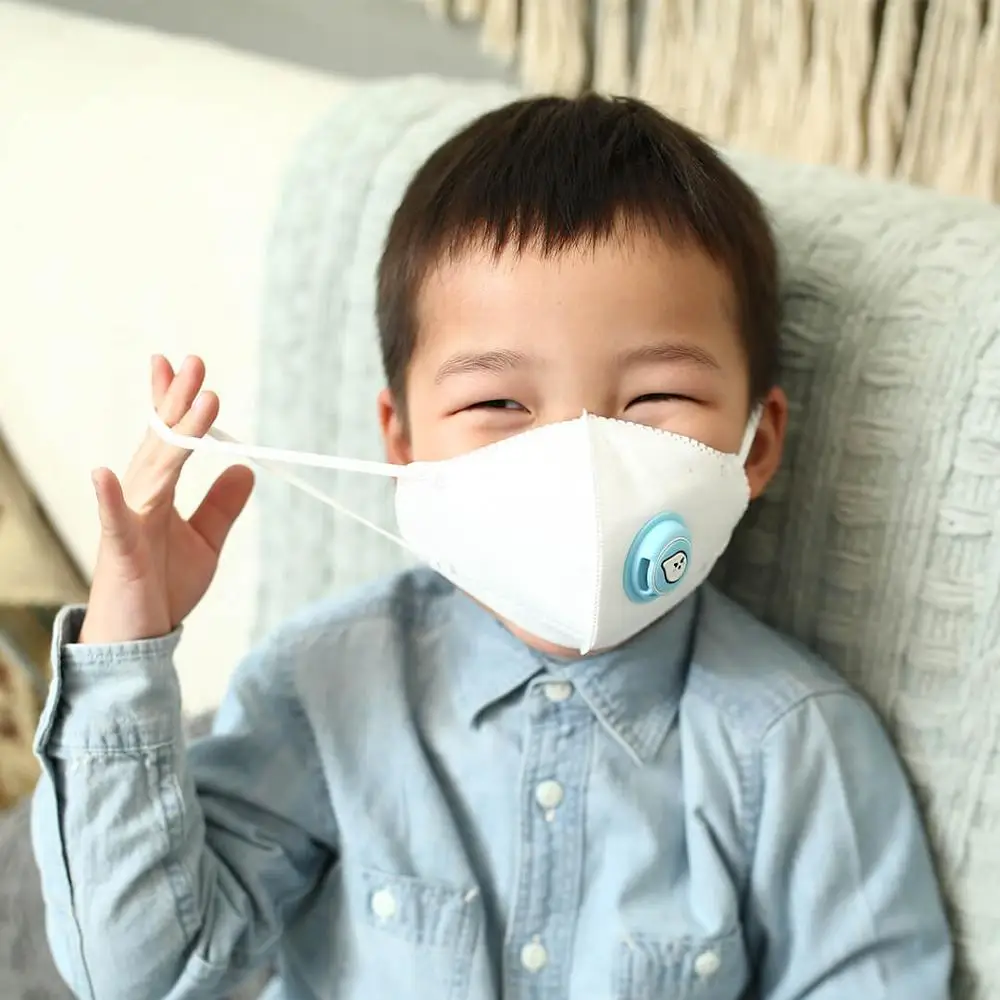 Xiaomi Airpop антидымчатая маска для лица детская мультяшная Милая дышащая с клапаном