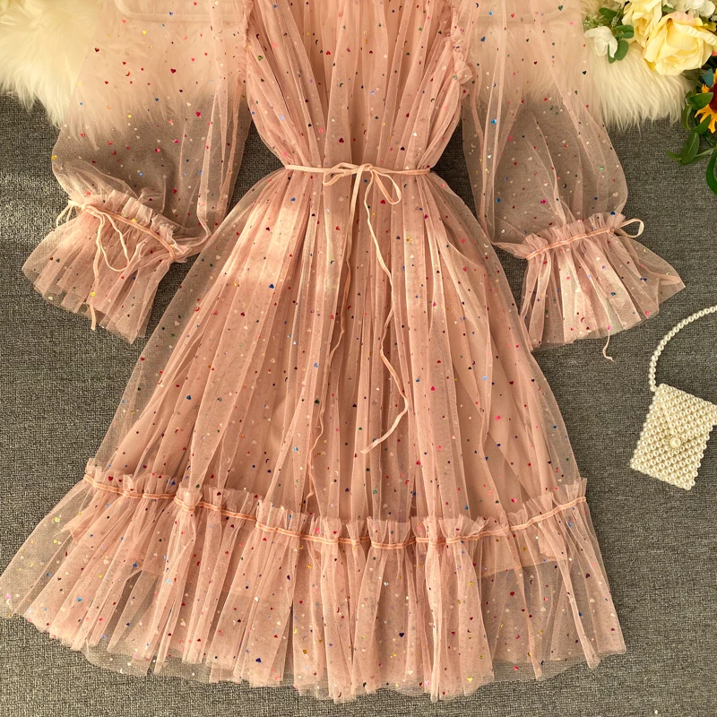 Милое кружевное платье с воротником Питер Пэн шикарное блестящее женское