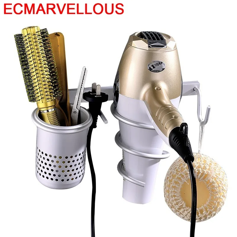 Держатель для фена Badkamer Accessoires Banyo Aksesuarlari Wall Salle De Bain аксессуары полки ванной