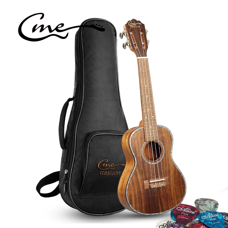 23 дюйма красное дерево 4 струны с сумкой тюнер медиаторы для начинающих