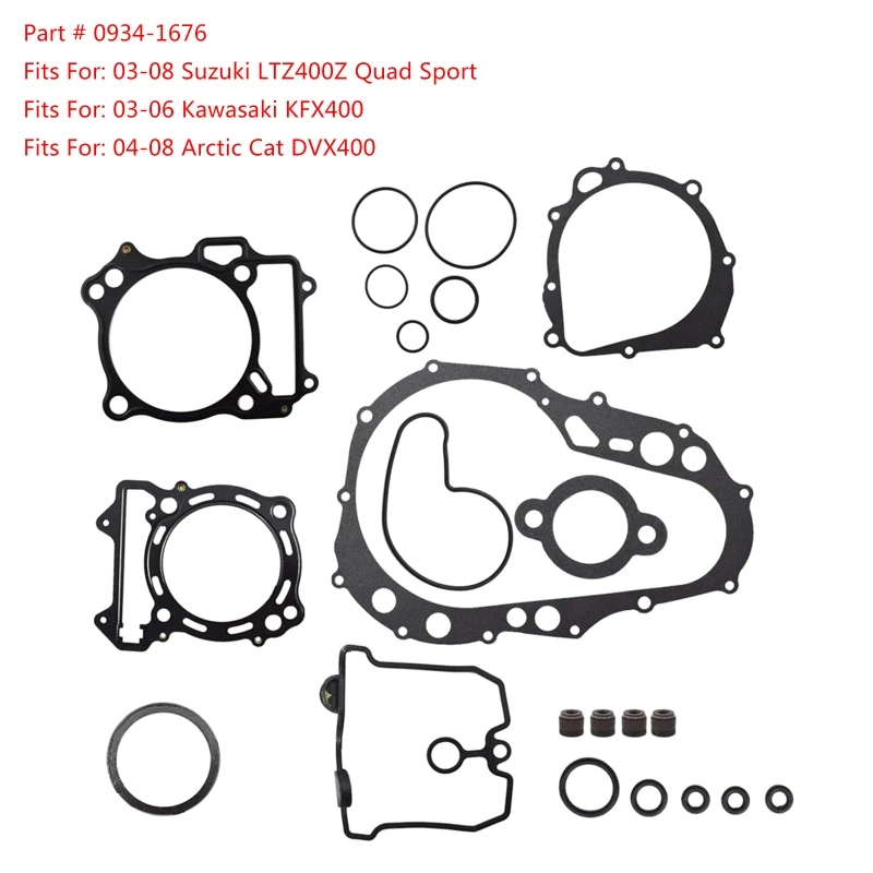 

Complete Gasket Kit Set Top and Bottom End Fit for Suzuki LTZ400 Z400 LTZ 400 Quad Sport 03-08