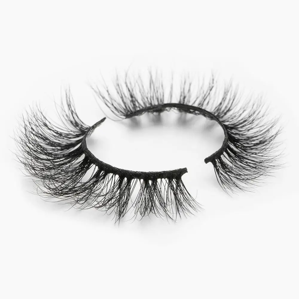 Норковые ресницы 100% безжалостная ручная работа 3D норковые полные полосы