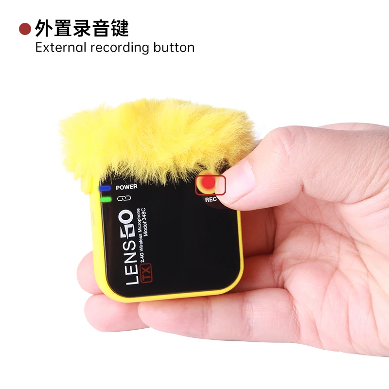 Lensgo 348C 2 4G беспроводной лацкан микрофон с зарядным чехлом для телефонов камер