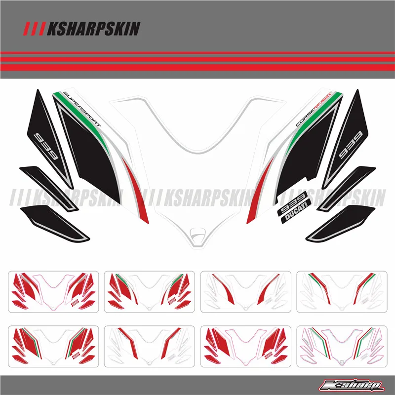 

Передний обтекатель для двигателя цифровая доска 3D для Ducati Supersport 939 16 17
