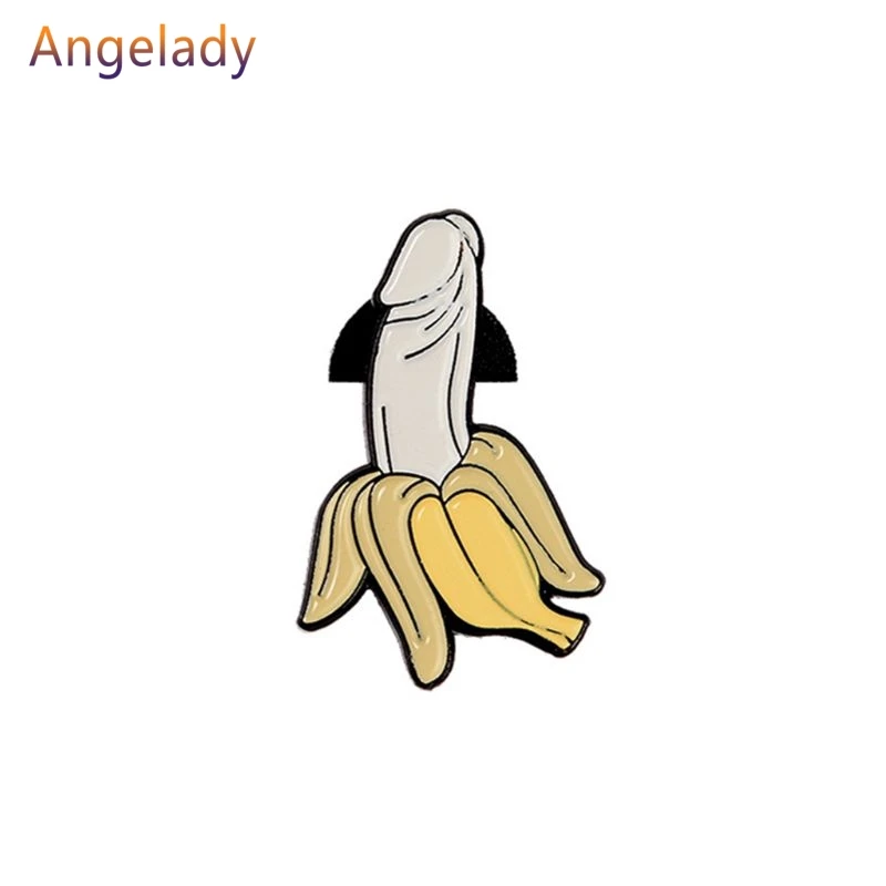 Женская/Мужская брошь в виде банана с эмалью|Броши| |
