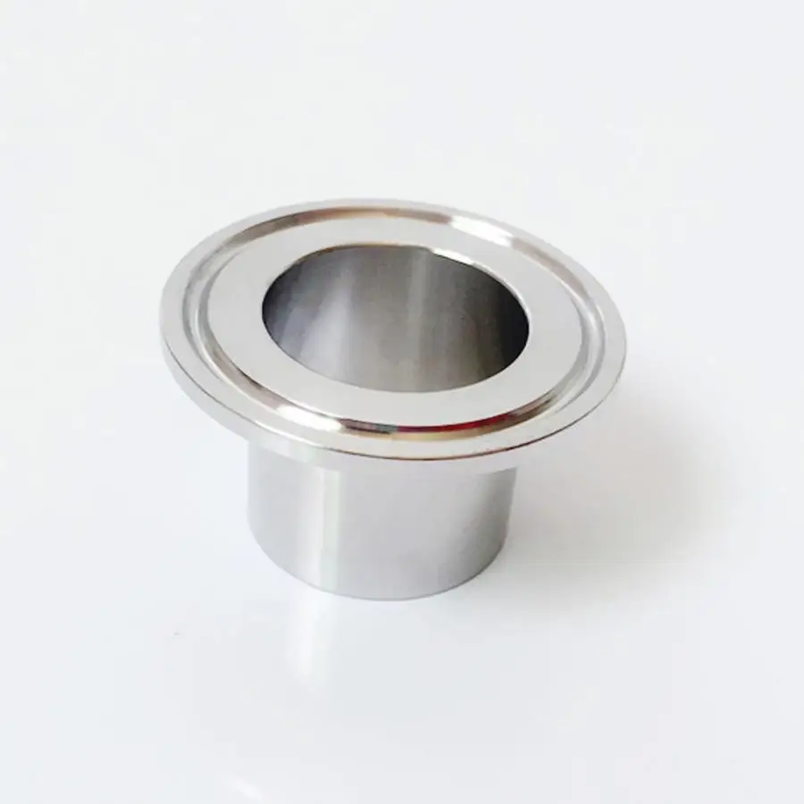 108mm 4.25" Pipe OD 4" Tri Clamp 40mm Height SUS 304 Stainless Sanitary Auto Butt Weld Ferrule Fitting Home Brewing Beer images - 1