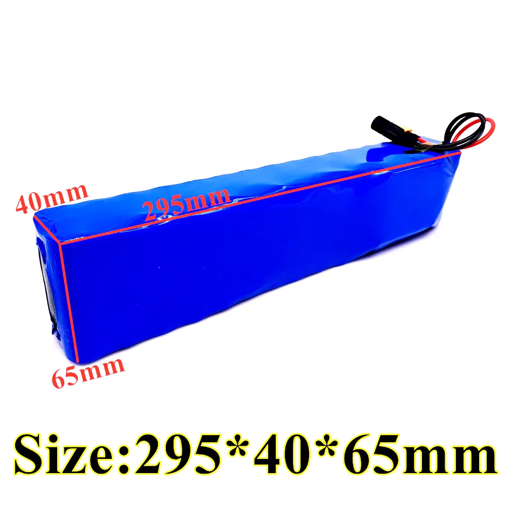 

XT60 battery pack 60V 16s2p lithium ion battery pack 67.2v36000mah eBike electric bicycle scooter with BMS 1000W plug + charger
