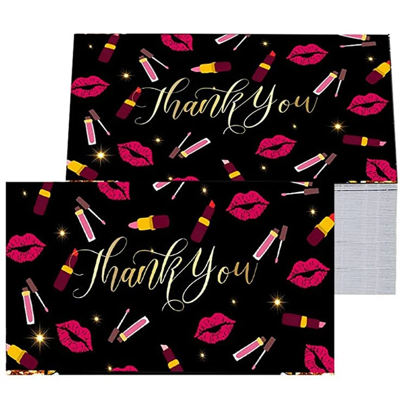 

50Pcs/set Paper Cards Thank You For Your Order Card For Small Shop Gift Decoration Card For Small Business 5*9cm