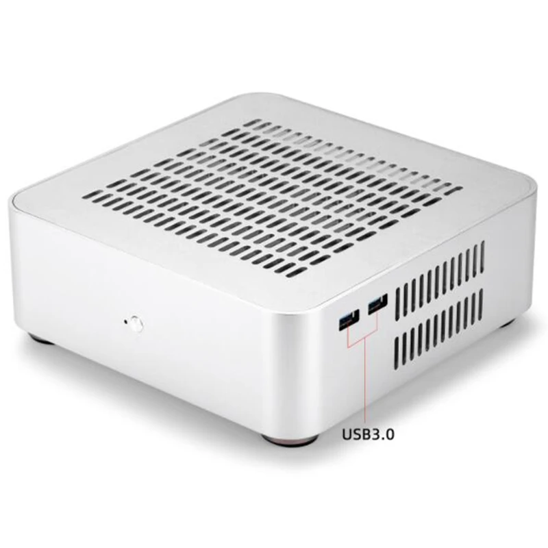 

L65 Computer Cases Aluminum Chis Desktop Mainframe for Game Chis DIY MINI ITX Case USB 3.0 Version
