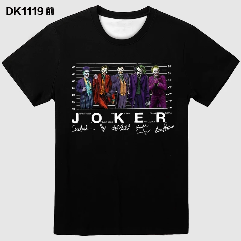 2020 новинка Gotham City футболка с 3D принтом клоуна Повседневная модная круглым