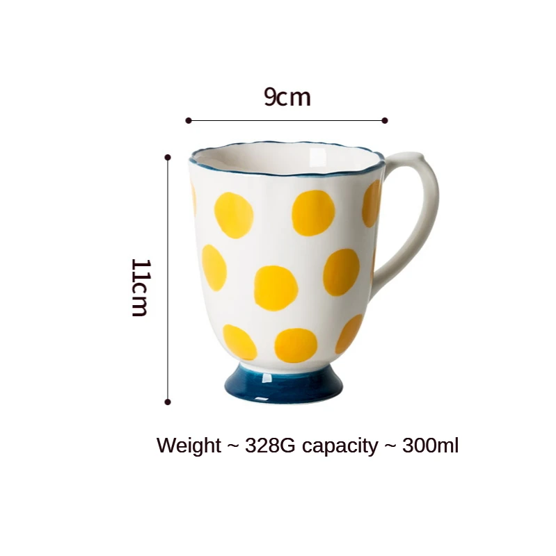 

300 ML Large Nordic Office Mug Simple Home Coffee Friends Ceramic Mug Kawaii Cup Personalizada Canecas Divertidas Drinkware