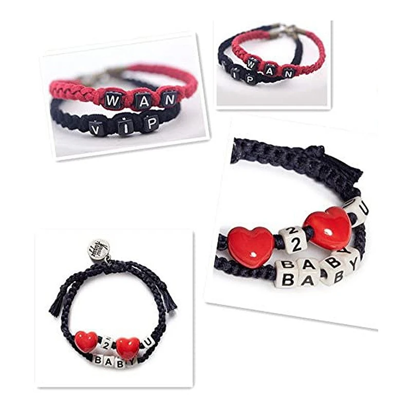 1050PCS Letter Beads for Bracelets Necklaces DIY Jewelry Making Kit Pony | Украшения и аксессуары