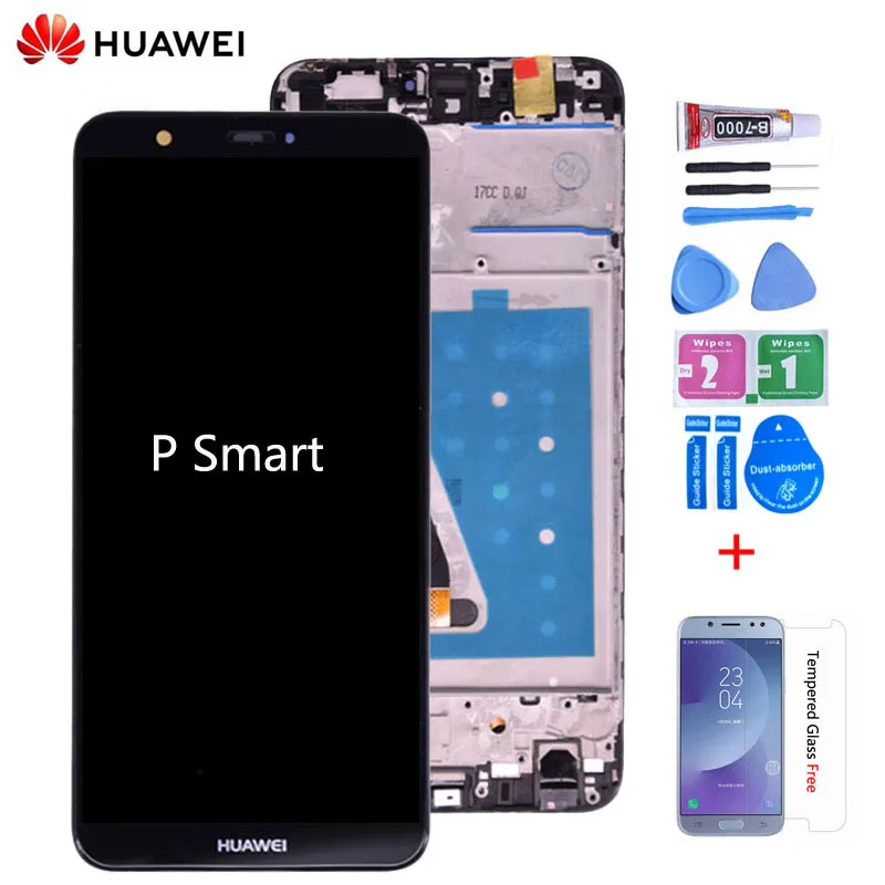 Для huawei P умный ЖК-дисплей кодирующий преобразователь сенсорного экрана в сборе для huawei enjoy 7S lcd с рамкой FIG LA1 LX1 L21 L22